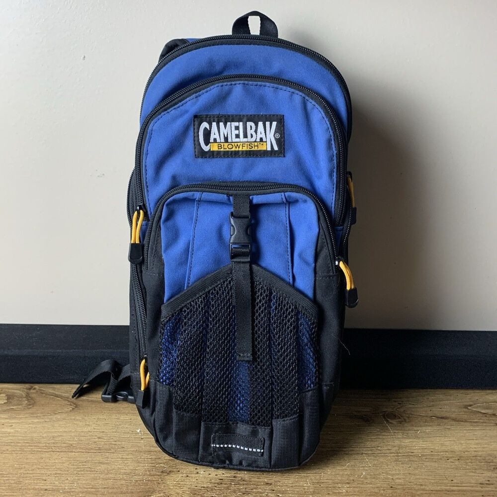 CamelBak BlowFish Hydration Backpack Pack Blue/Black Hiking Cycling No Bladder